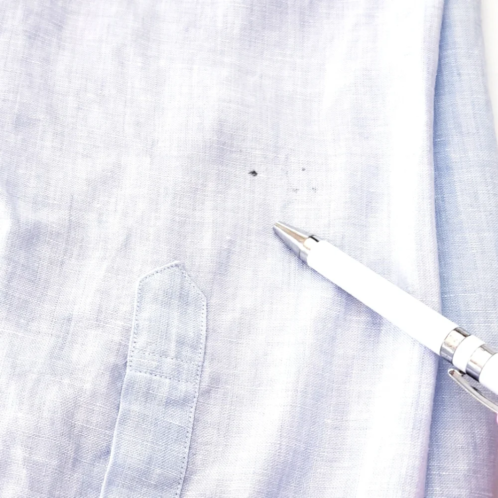 Brooks Brothers Irish Linen Light Blue Shirt 100% Linen - Picture 12 of 12